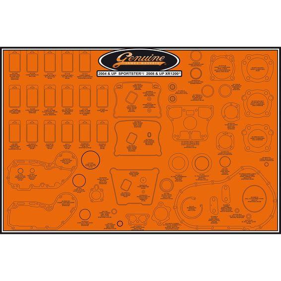 James, gasket & seal board. 04-22 XL Sportster, XR1200