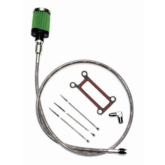 oil tank breather kit. Black. Touring