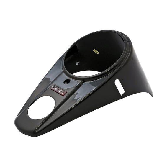 47-61 style 2-light dash cover. Gloss black