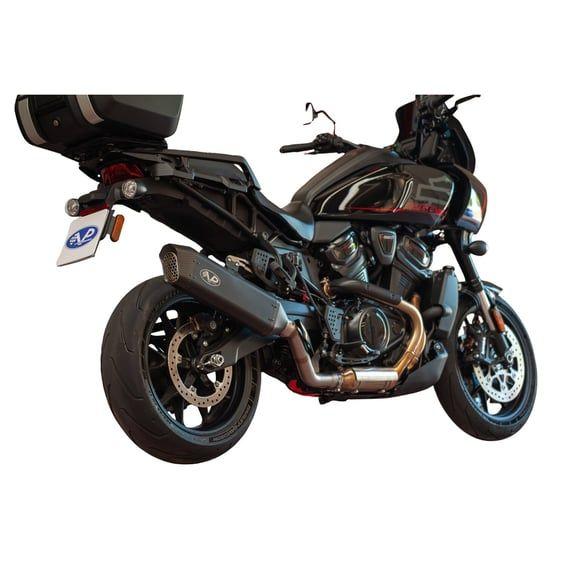 Tourance slip-on muffler Pan America. Black