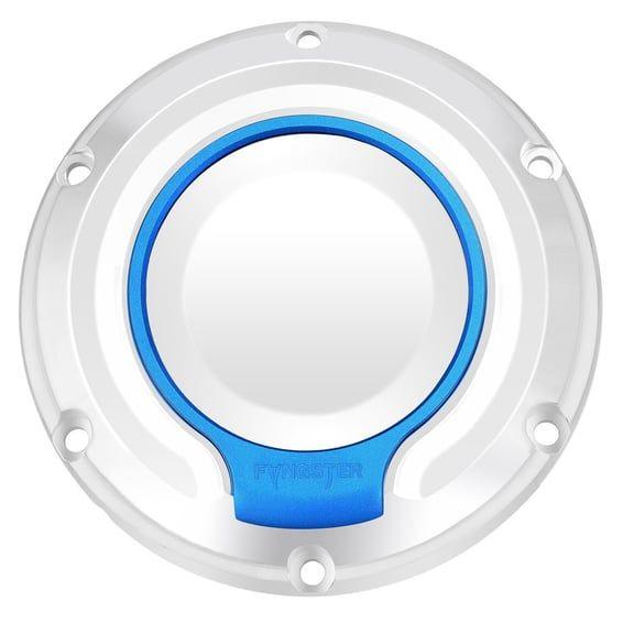 Derby cover. Chrome blue