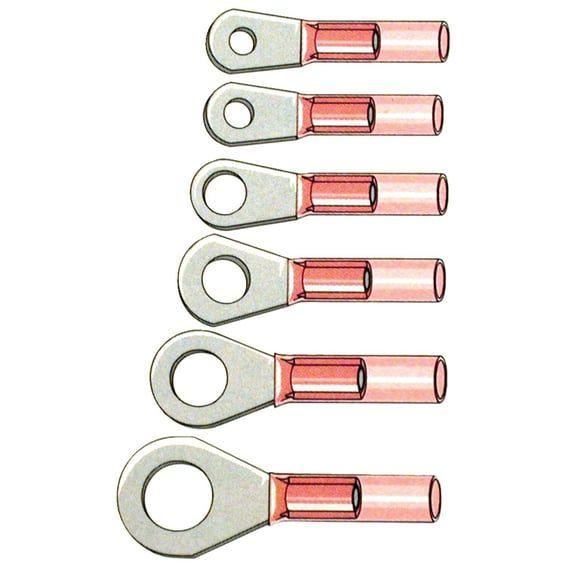 Co, Ring terminal connectors #6. Red