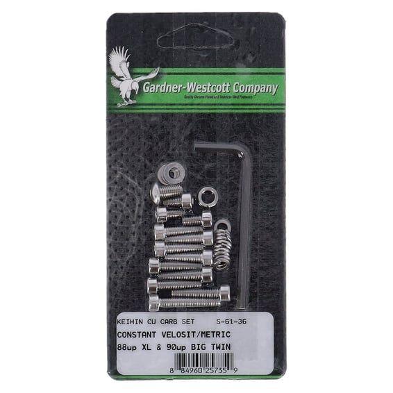 GW, Keihin CV floatbowl mount kit. Stainless allen