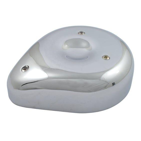 Teardrop air cleaner assembly. Chromed aluminum