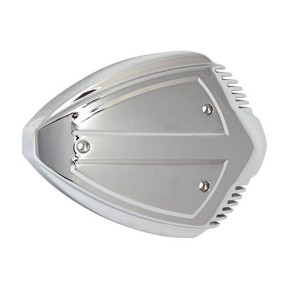 Wedge air cleaner assembly. Chrome