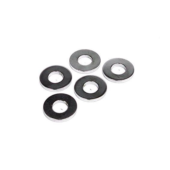 Chrome flat washers M4 - 25 pack