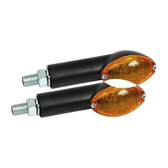 Cateye mini turn signals 40mm stem, black with amber lens