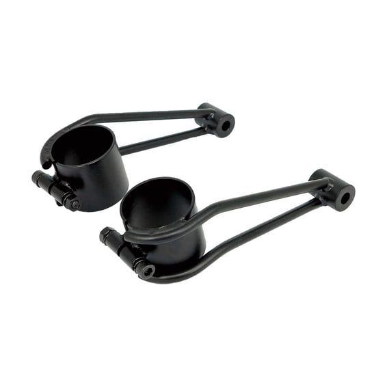 Bracket for 'vintage' headlamp. 41mm fork tubes. Black