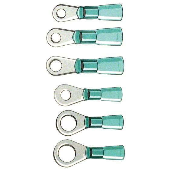 Co, Ring terminal connectors #6. Blue
