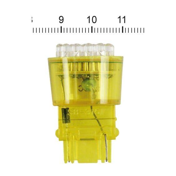 LED wedge turn signal bulb #3156 base. Amber light