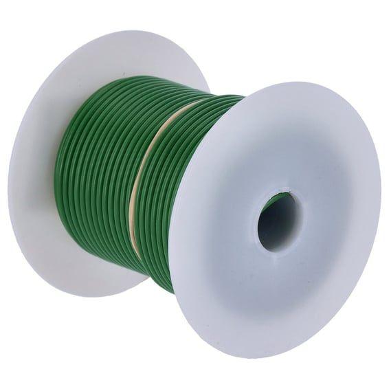 Wire on spool, 14 gauge. 100 ft. Green