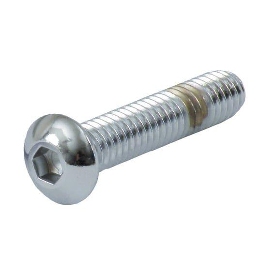 1/4-20 x 2 1/2 inch buttonhead bolt chr.