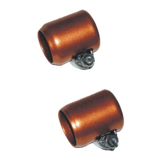 NAMZ, oil line hose clamps. 3/8" ID. Copper