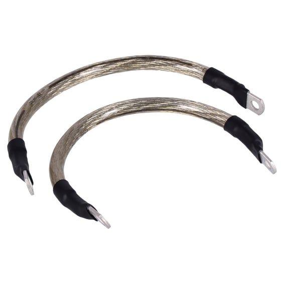 NAMZ, battery cable set. Clear. 9 inch (22.5cm)