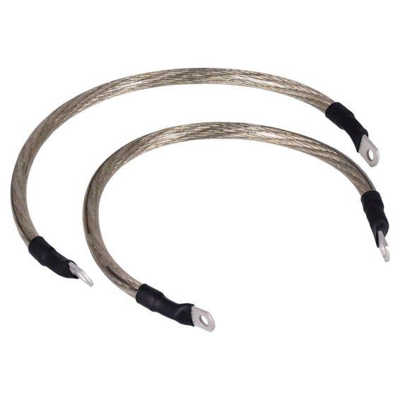 NAMZ, battery cable set. Clear. 15 inch (38cm)