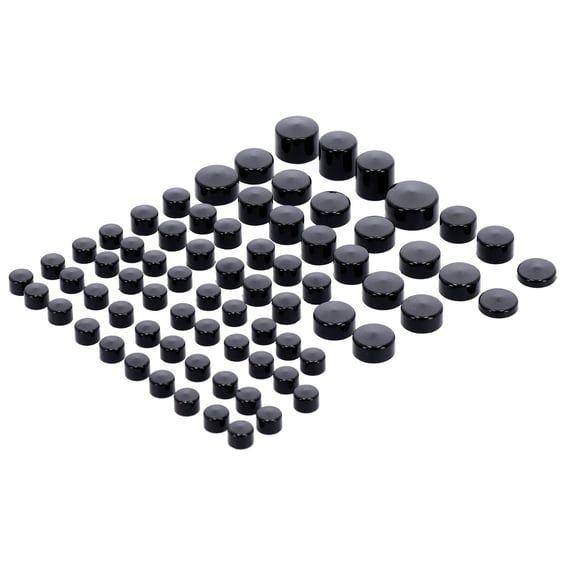 Smoothtopps, push-on cover set (74pc). Black
