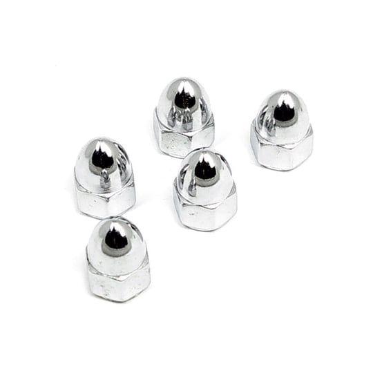 1/4-28 acorn nut chr.