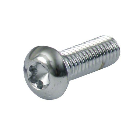 Chrome button torx bolt 5/16-24 x 5/8