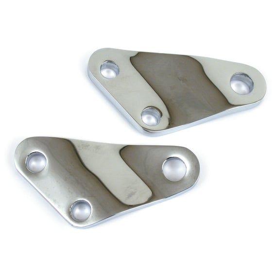 Shovel passenger peg brackets. Chrome