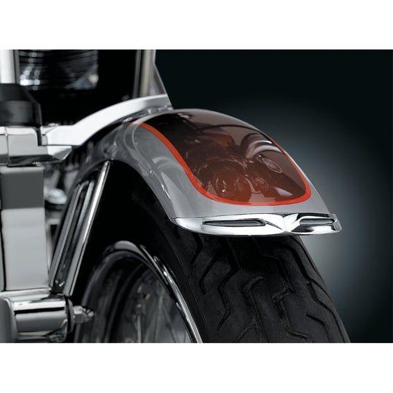 Front fender tip. narrow, chrome