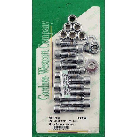 foot peg mount kit. Chrome