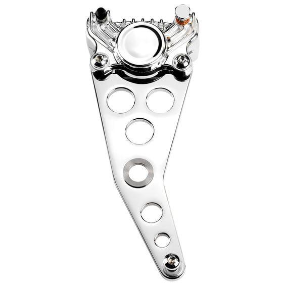 K-Tech Super Freni rear caliper bracket. Polished