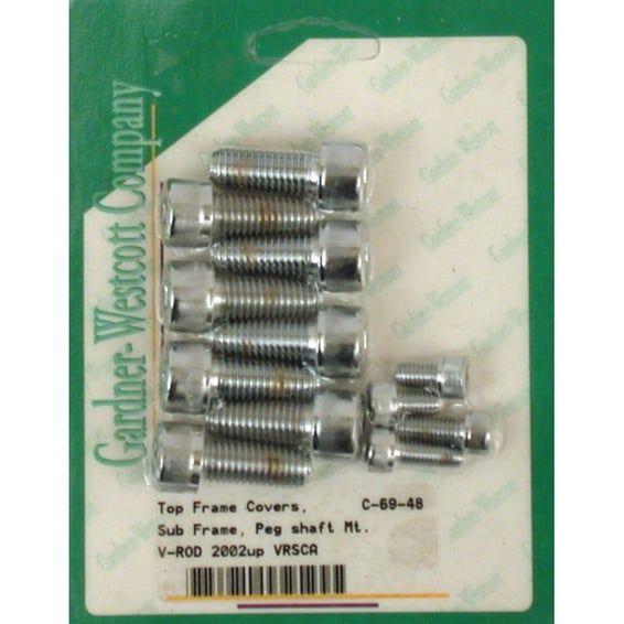 Frame screws with top covers. set