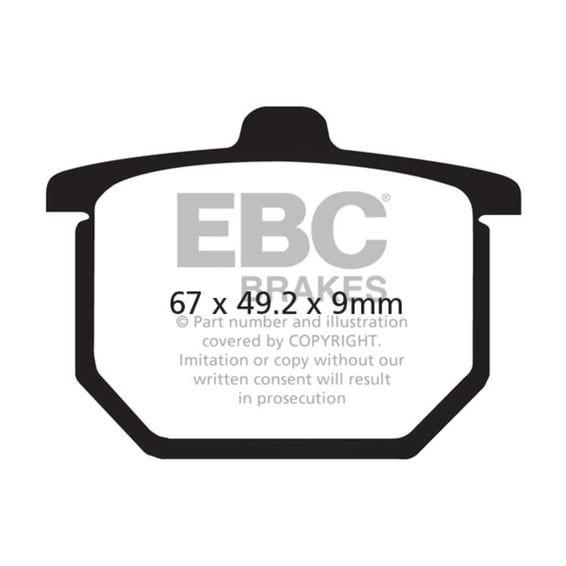 Organic brake pads