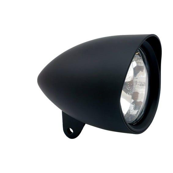 Smoothie 4-1/2" headlamp with round visor. Black