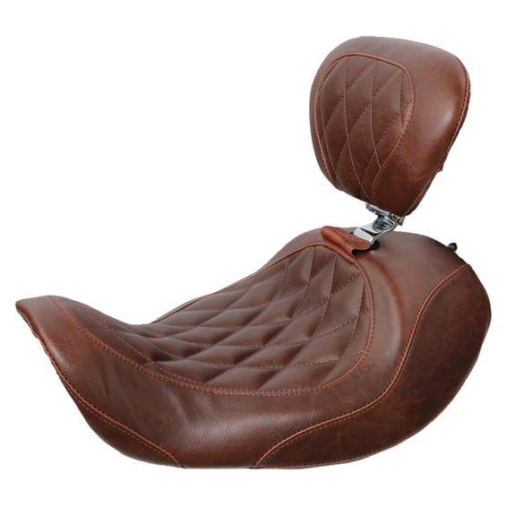 Wide Tripper Forward solo seat. With rider backrest