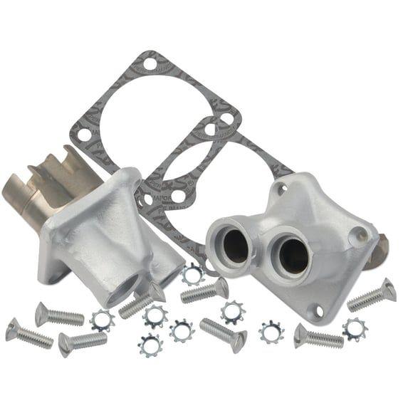 Knucklehead tappet block set. Silver