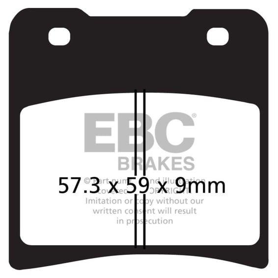 V-pad Semi Sintered brake pads