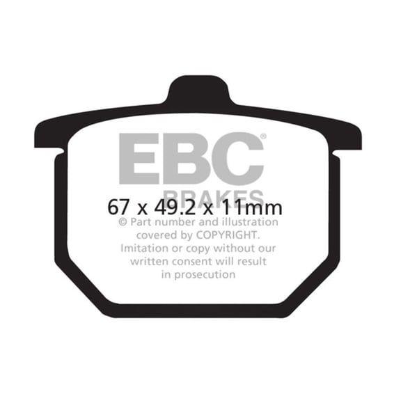 V-pad Semi Sintered brake pads