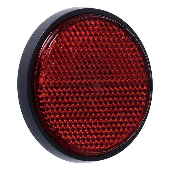 reflector. Round 2-1/2". Red