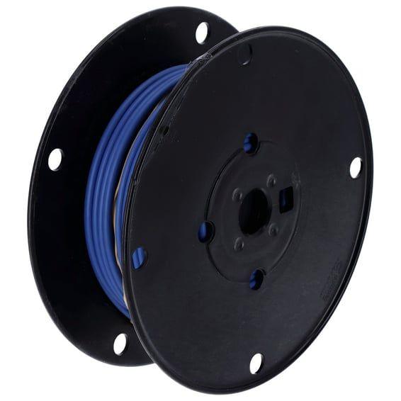 Wire on spool, 10 gauge. 100 ft. Blue