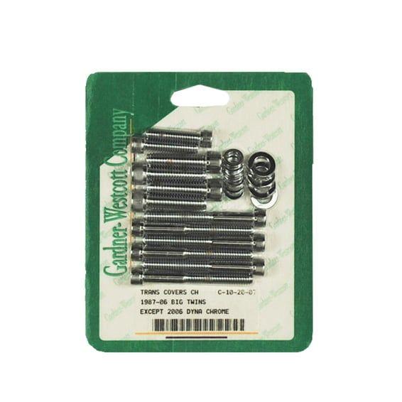 GW, transmission side cover screw kit. Chrome Allen head