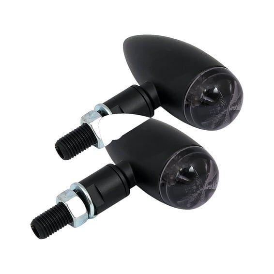 Micro bullet LED turn signals, black