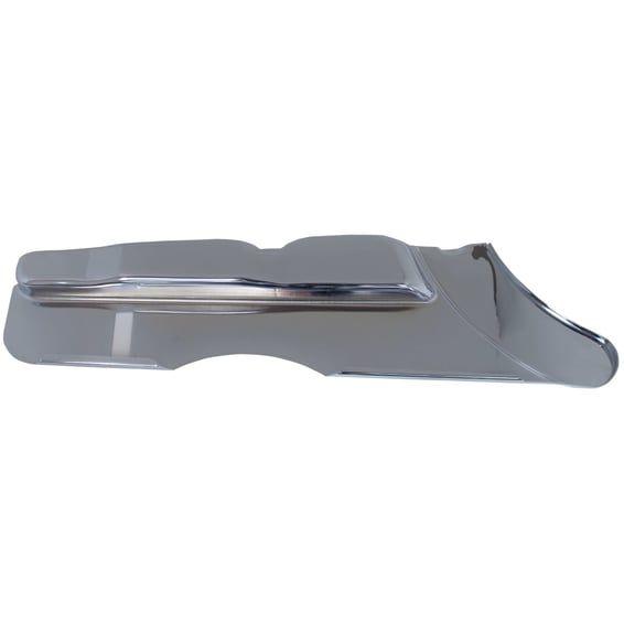 Lower belt guard cover. Chrome