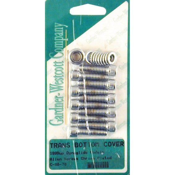 GW, transmission bottom cover screw kit. Chrome Allen