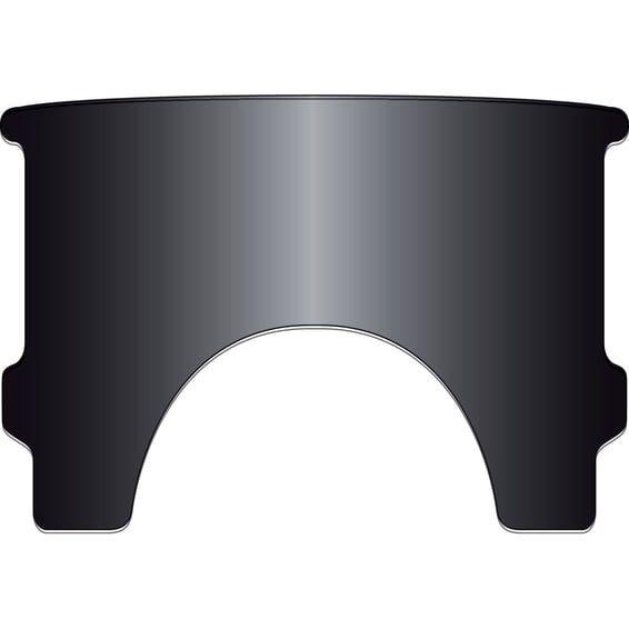 repl. adj. lower window (style A). Black