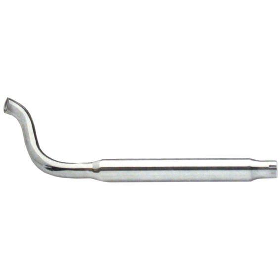 High sweep muffler. Left side