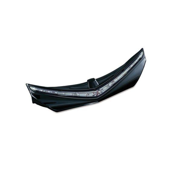 LED rear fender tip gloss black, smoke lens