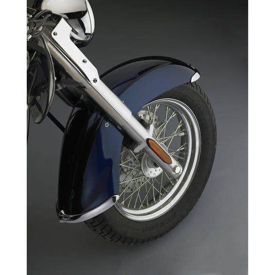 NC cast front fender tip set chrome