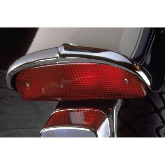 NC cast rear fender tip chrome