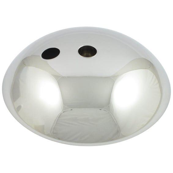 Front hub cap 8". Chrome