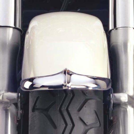 NC cast front fender tip chrome