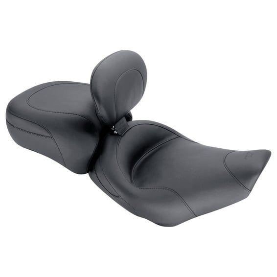 Standard Touring solo seat. With rider backrest