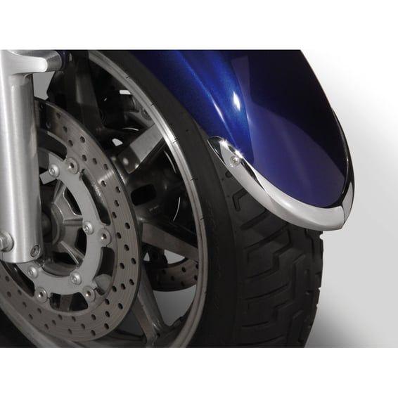 NC cast front fender tip set chrome