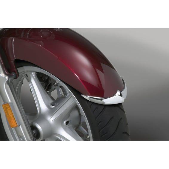 NC cast front fender tip set chrome