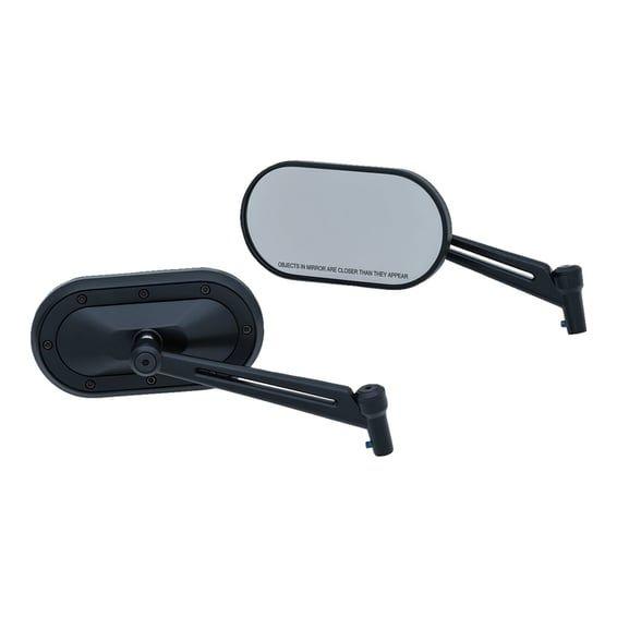 Heavy industry mirrors satin black